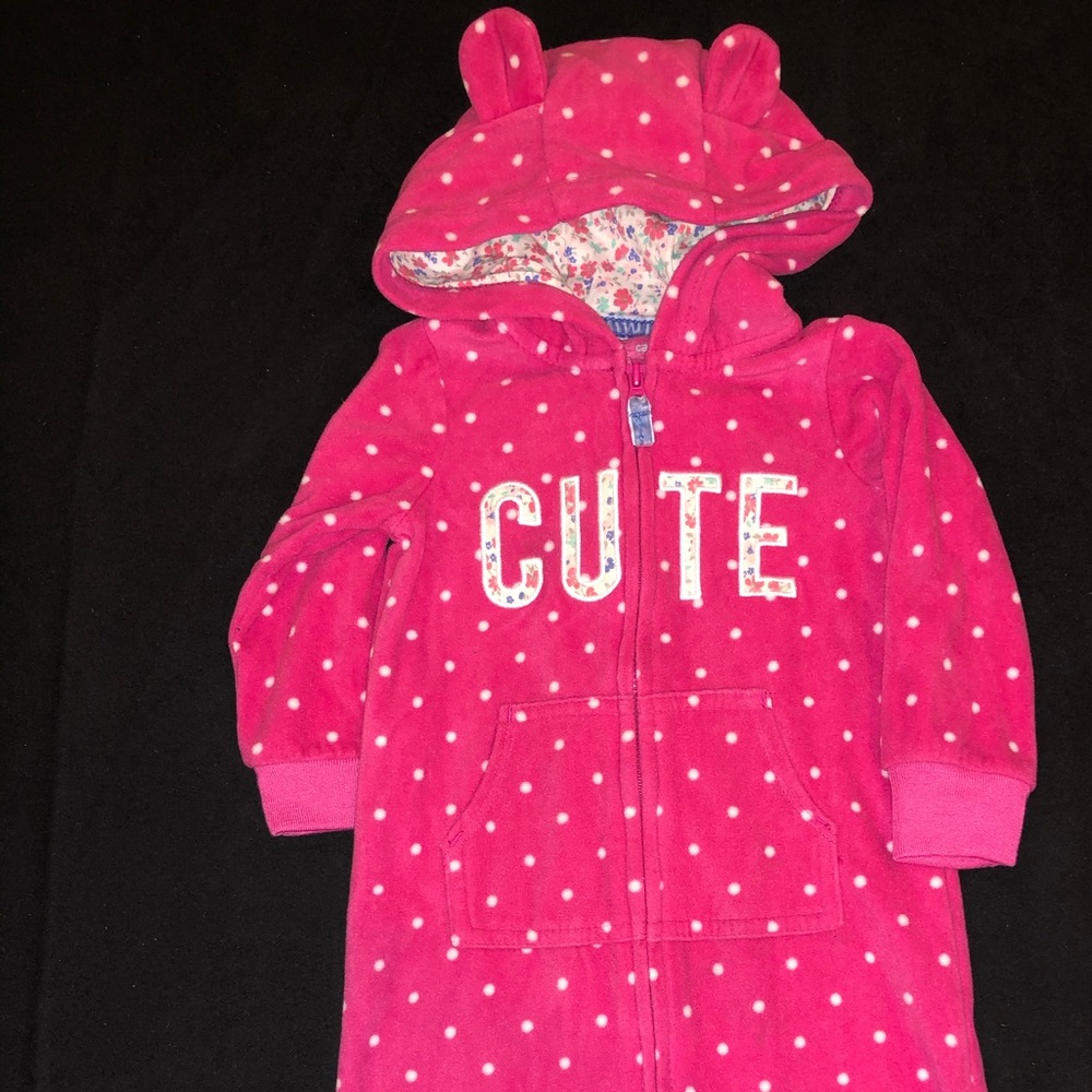 12M Carters Fleece Snow Suit